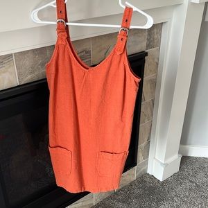 RVCA orange mini dress